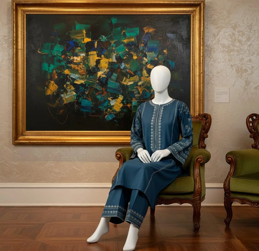 2 Piece Unstitched Embroidered Lawn 2026 AF13203