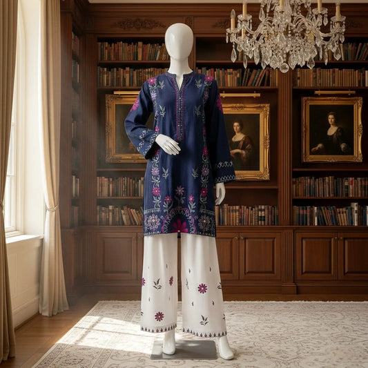 2 Piece Unstitched Embroidered Lawn 2026 AF13204