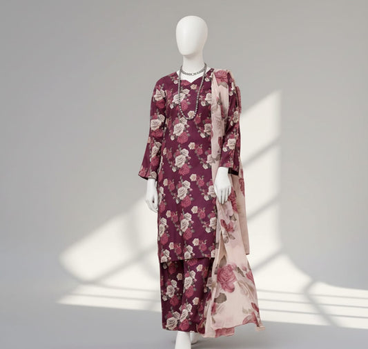 Premium Quality Lawn Digital printed 3PC SUIT AP-114