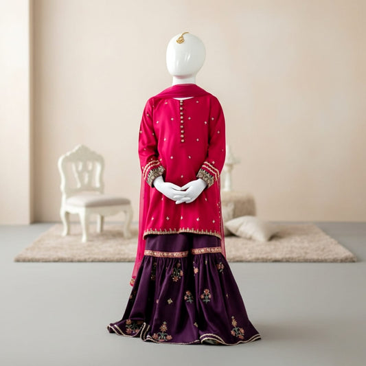 Lawn Eid collection 3pc kids code AC507 - Abeeha Fabric
