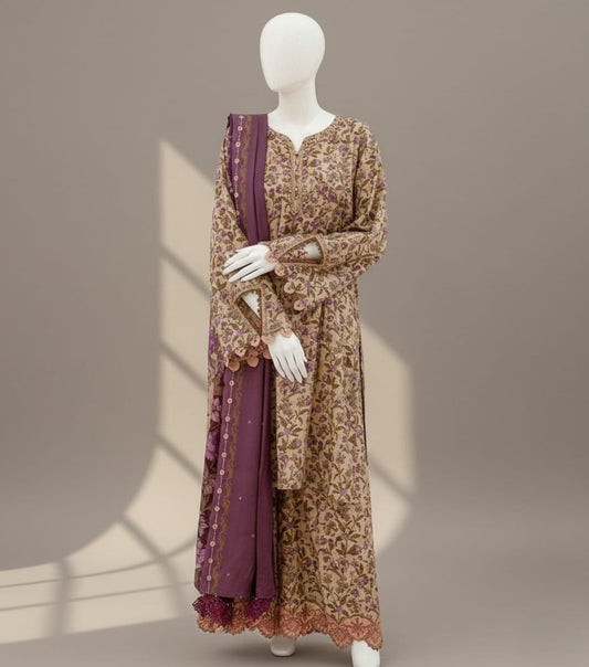 Premium Quality Lawn Digital printed 3PC SUIT AP - 110 - Abeeha Fabric
