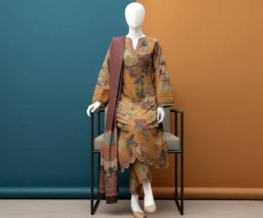 Premium Quality Lawn Digital printed 3PC SUIT AP - 119 - Abeeha Fabric