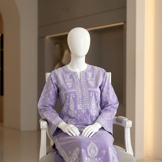 Unstitched embroidery 2pc CODE; ZX2002 - Abeeha Fabric