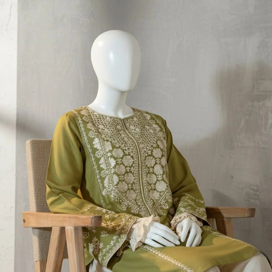 2 Piece Unstitched Embroidered Lawn 2026 AF13205 - Abeeha Fabric