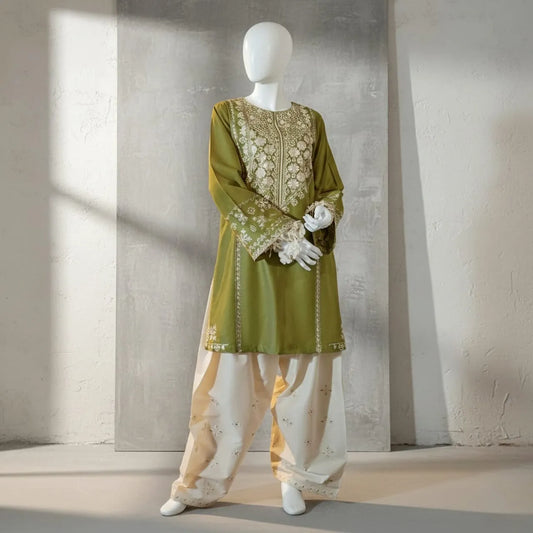 2 Piece Unstitched Embroidered Lawn 2026 AF13205