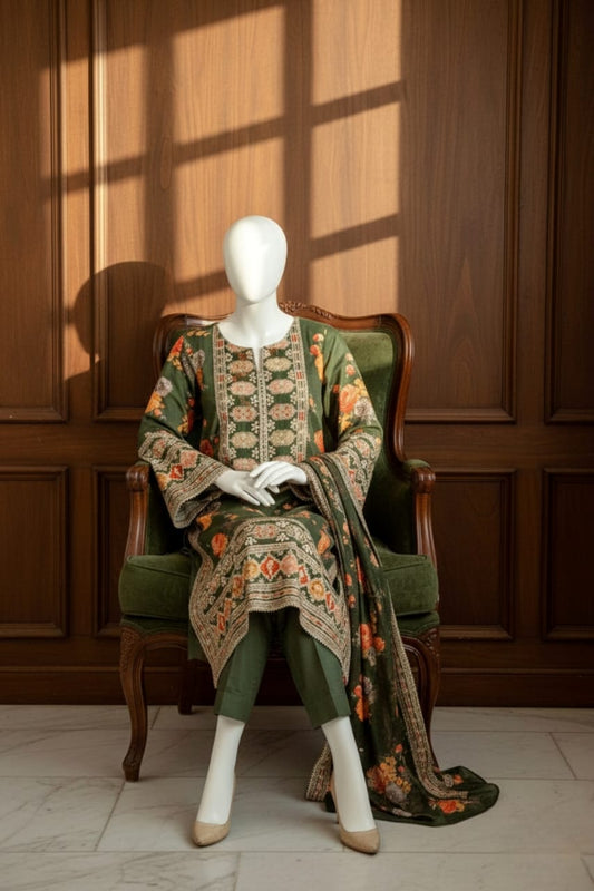 Premium 3PC Digital Summer Lawn 2026 | AF-1051