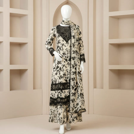 Premium 3PC Digital Summer Lawn 2026 | AF-1052