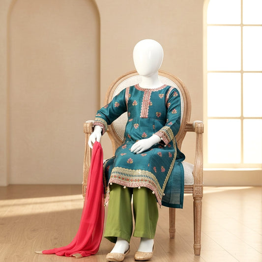 Lawn Eid collection 3pc kids code AC502 - Abeeha Fabric