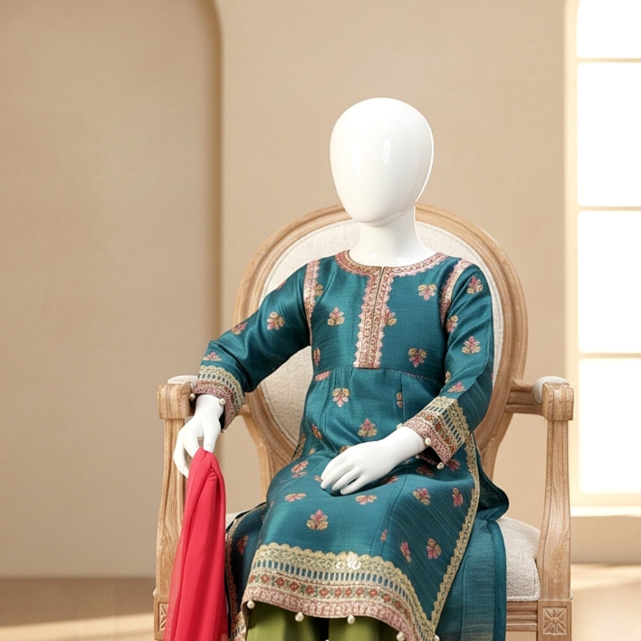 Lawn Eid collection 3pc kids code AC502 - Abeeha Fabric