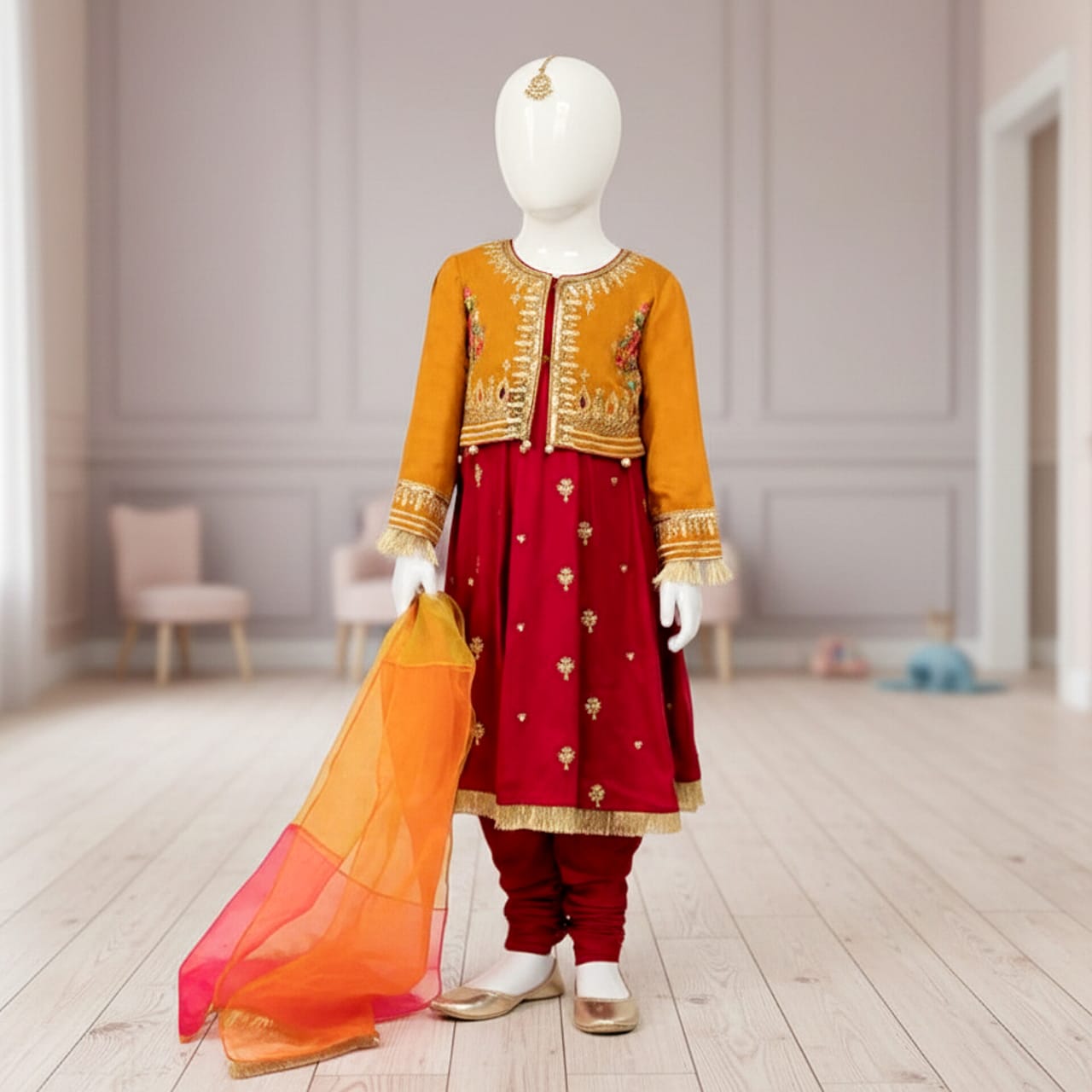 Lawn Eid collection 3pc kids code AC503 - Abeeha Fabric