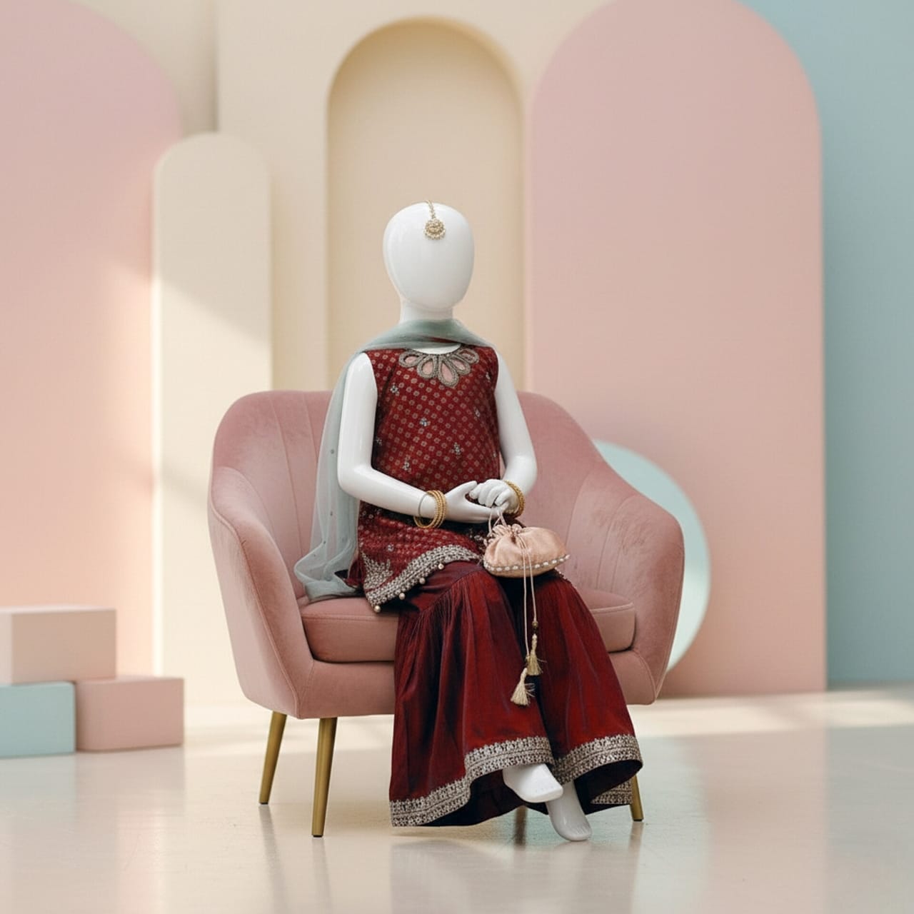 Lawn Eid collection 3pc kids code AC504 - Abeeha Fabric