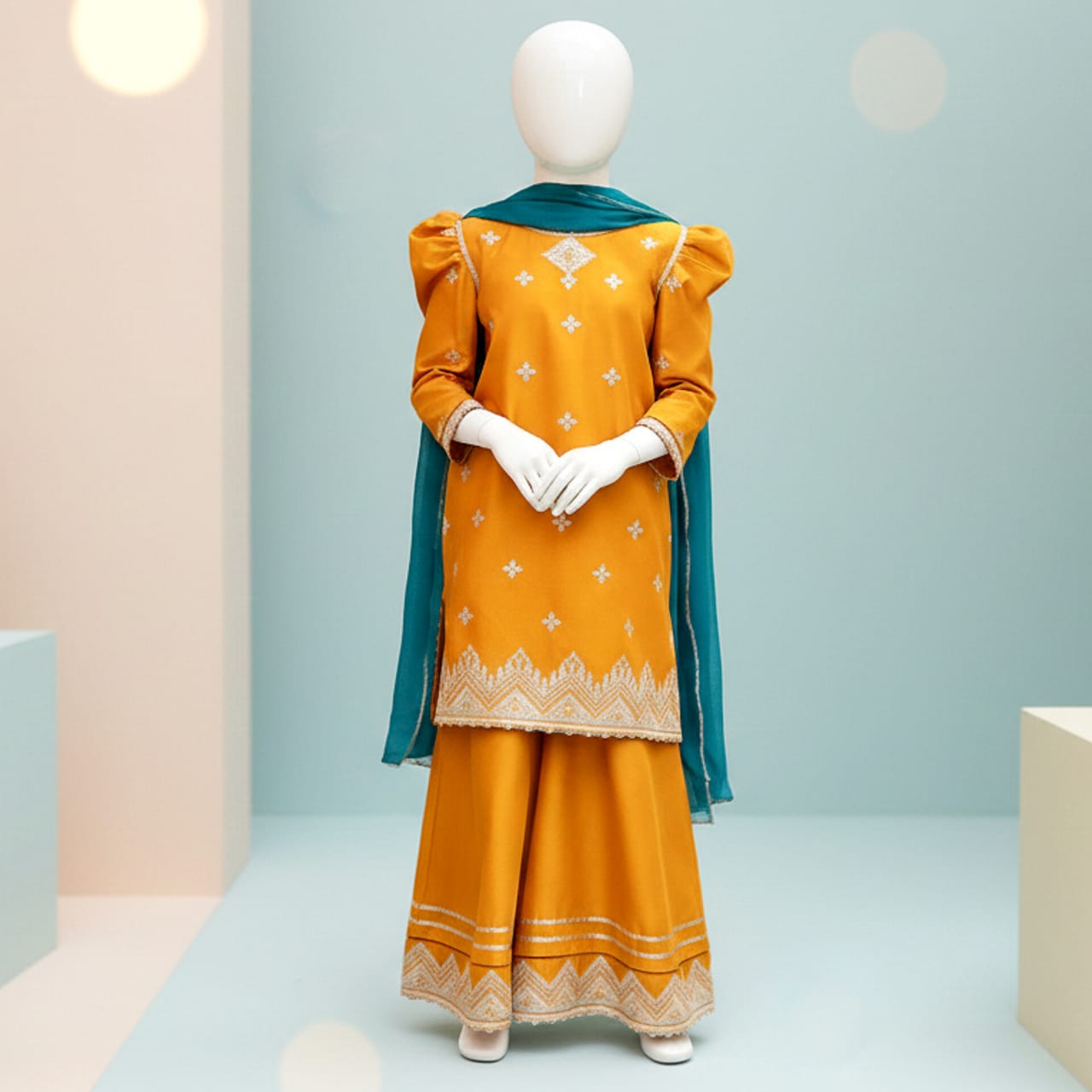 Lawn Eid collection 3pc kids code AC506 - Abeeha Fabric