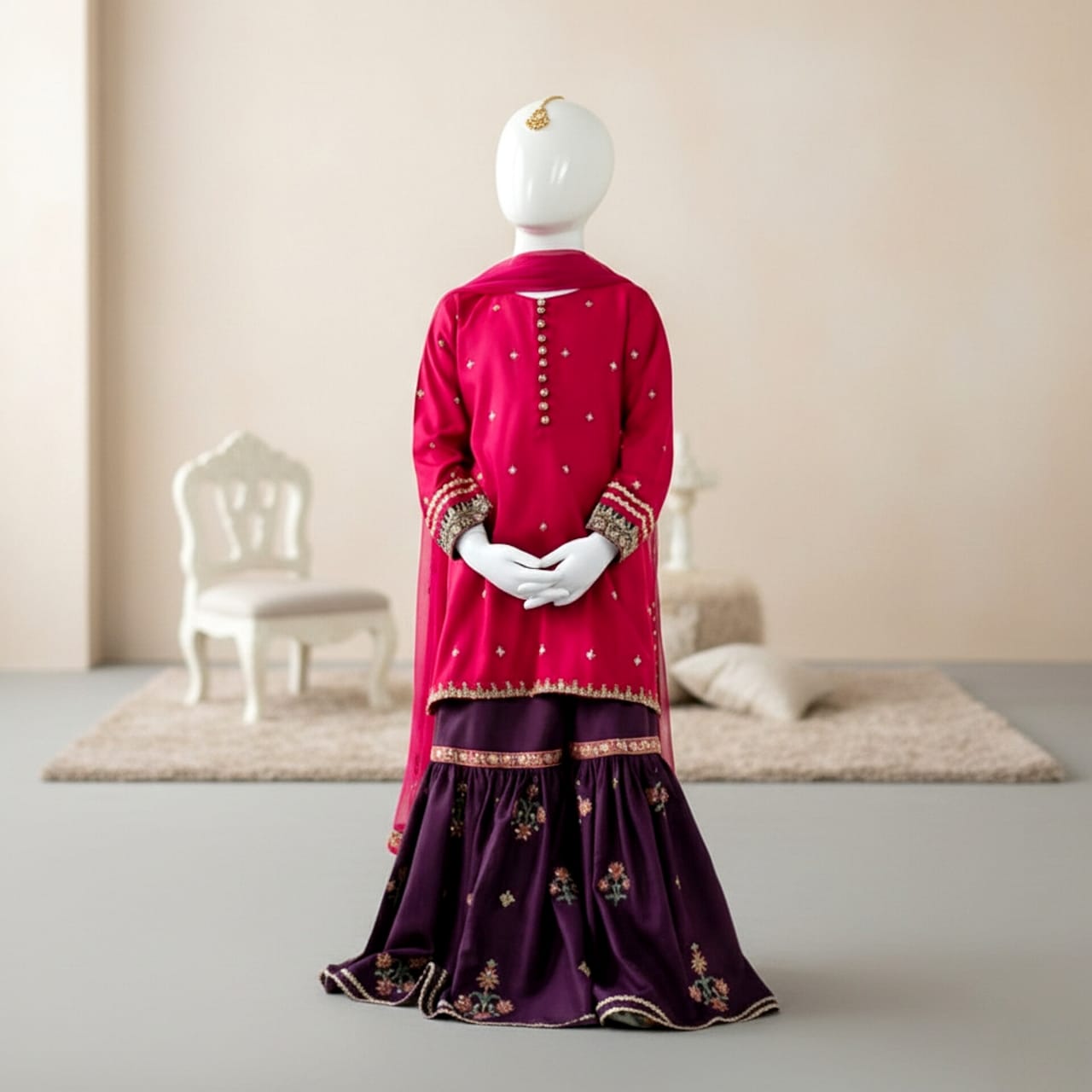 Lawn Eid collection 3pc kids code AC507 - Abeeha Fabric