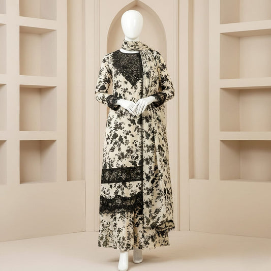 Premium 3PC Digital Summer Lawn 2026 | AF - 1052 - Abeeha Fabric