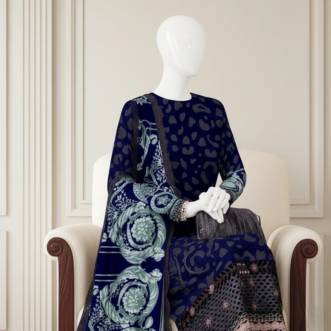 Premium 3PC Digital Summer Lawn 2026 | AF - 1053 - Abeeha Fabric