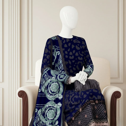 Premium 3PC Digital Summer Lawn 2026 | AF - 1053 - Abeeha Fabric