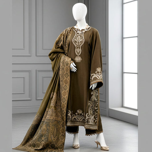 Premium Embroidered 3PC Summer Lawn AF - 1016 - Abeeha Fabric
