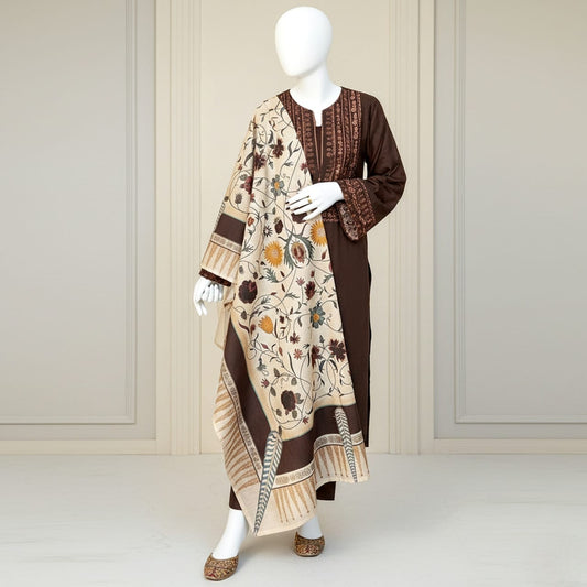 Premium Embroidered 3PC Summer Lawn AF - 1024 - Abeeha Fabric