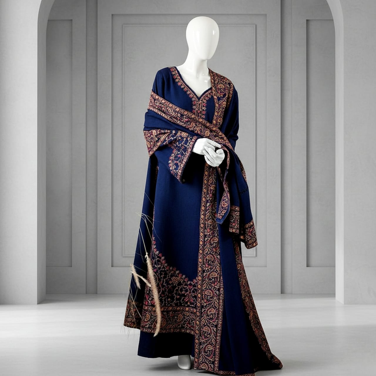 Premium Embroidered 3PC Summer Lawn AF - 1033 - Abeeha Fabric