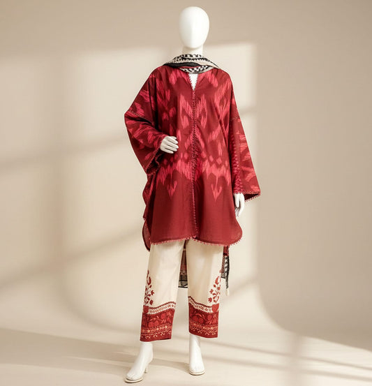 Premium Quality Lawn Digital printed 3PC SUIT AP - 101 - Abeeha Fabric