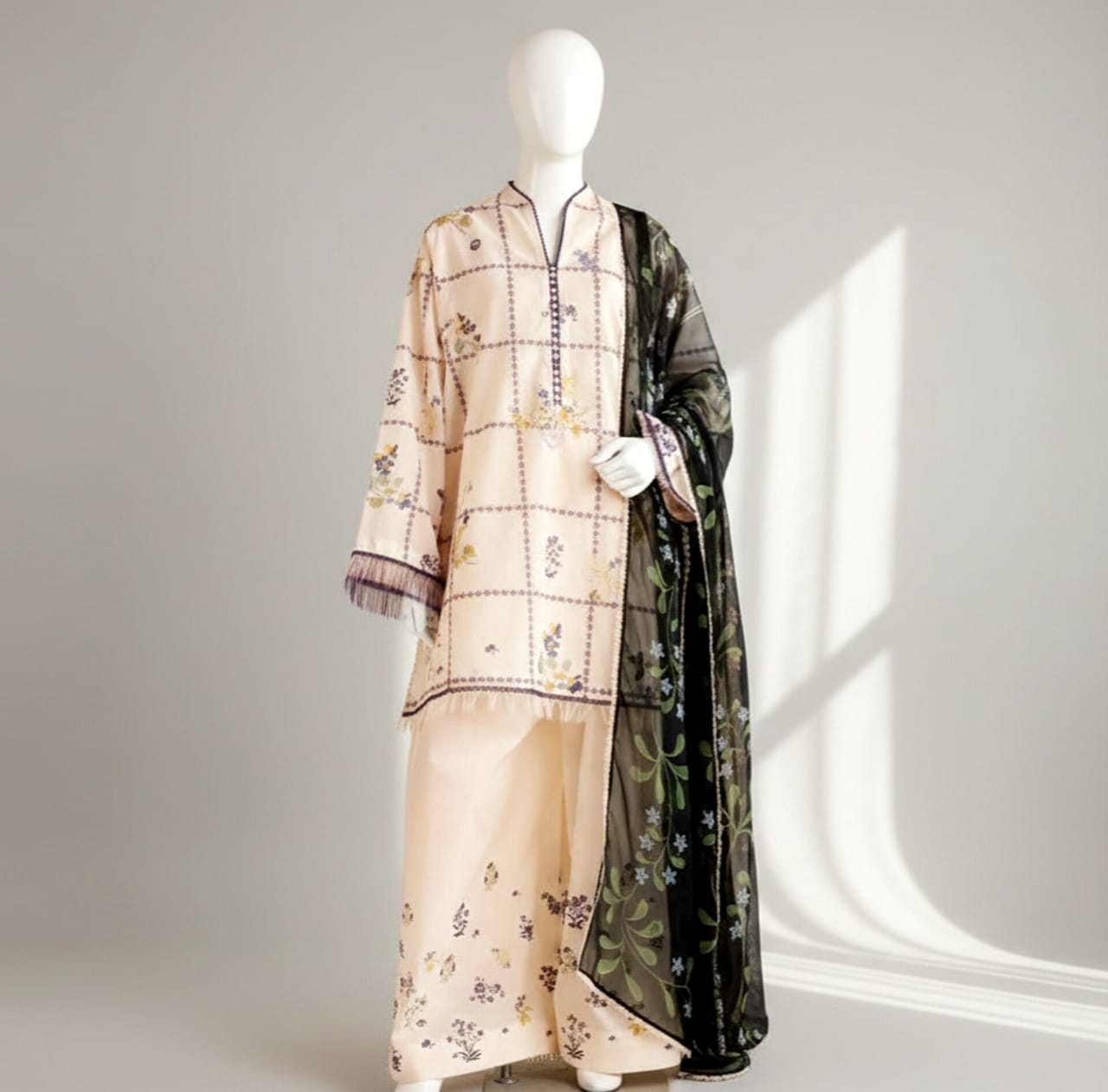 Premium Quality Lawn Digital printed 3PC SUIT AP - 103 - Abeeha Fabric