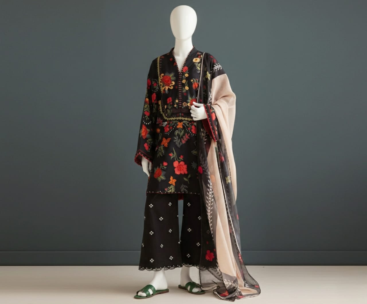 Premium Quality Lawn Digital printed 3PC SUIT AP - 120 - Abeeha Fabric