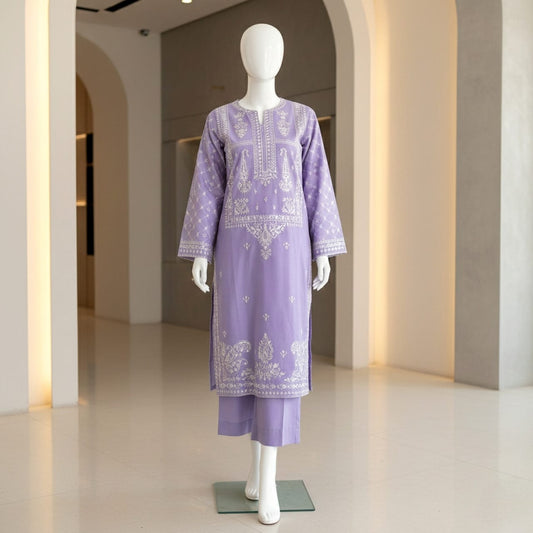 Unstitched embroidery 2pc CODE; ZX2002 - Abeeha Fabric